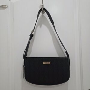 London Fog Black Iris Woven Bag